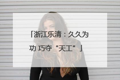 浙江乐清：久久为功 巧夺“天工”